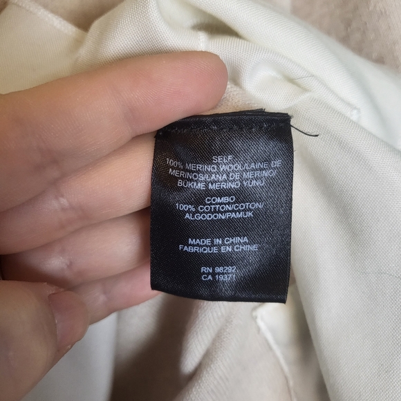 Tibi Merino Wool Layered Mixed Media Blouse - Picture 8 of 9